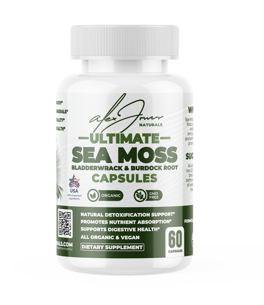 Ultimate Seamoss Capsules With Bladderwrack & Burdock Root