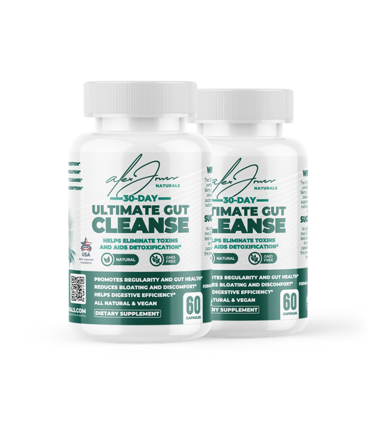 (2-Pack) 30-Day Ultimate Gut Cleanse with Psyllium Husk, Acai Berry, & More